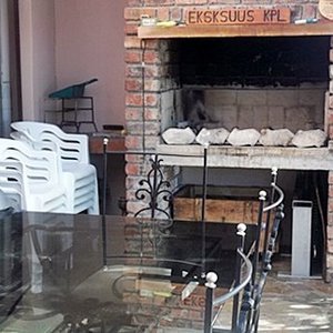 Inside Braai (BBQ) leading out onto patio